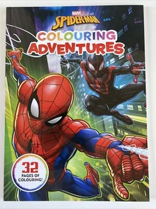 * SPIDERMAN COLOURING ADVENTURES - 32 pages Paperback Book 2018 Marvel - NEW - Picture 1 of 6