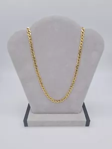 9ct Yellow Gold Curb Chain - 20 Inches - 5 mm - 10.8 Grams - Fully Hallmarked - Picture 1 of 6