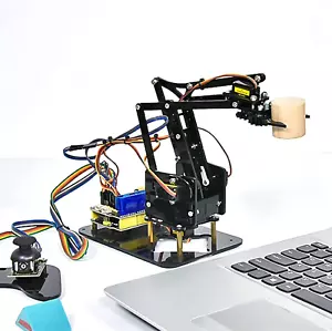 KEYESTUDIO 4DOF Robot Arm Kit for Arduino, Electronic Coding Robotics Arm with S - Picture 1 of 7