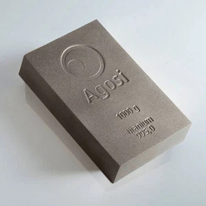 Titanbarren Titan Titanium 1000 Gramm 1 kg Agosi 995 Fein Anlage Bullion - Bild 1 von 5