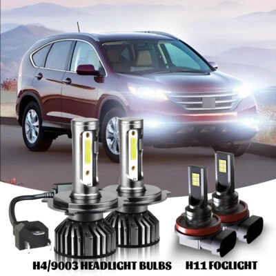 For Honda CR-V LX Sport Utility 2.4L 2002-2014 LED Headlight Fog Lamp Bulb White - Image 1 of 4