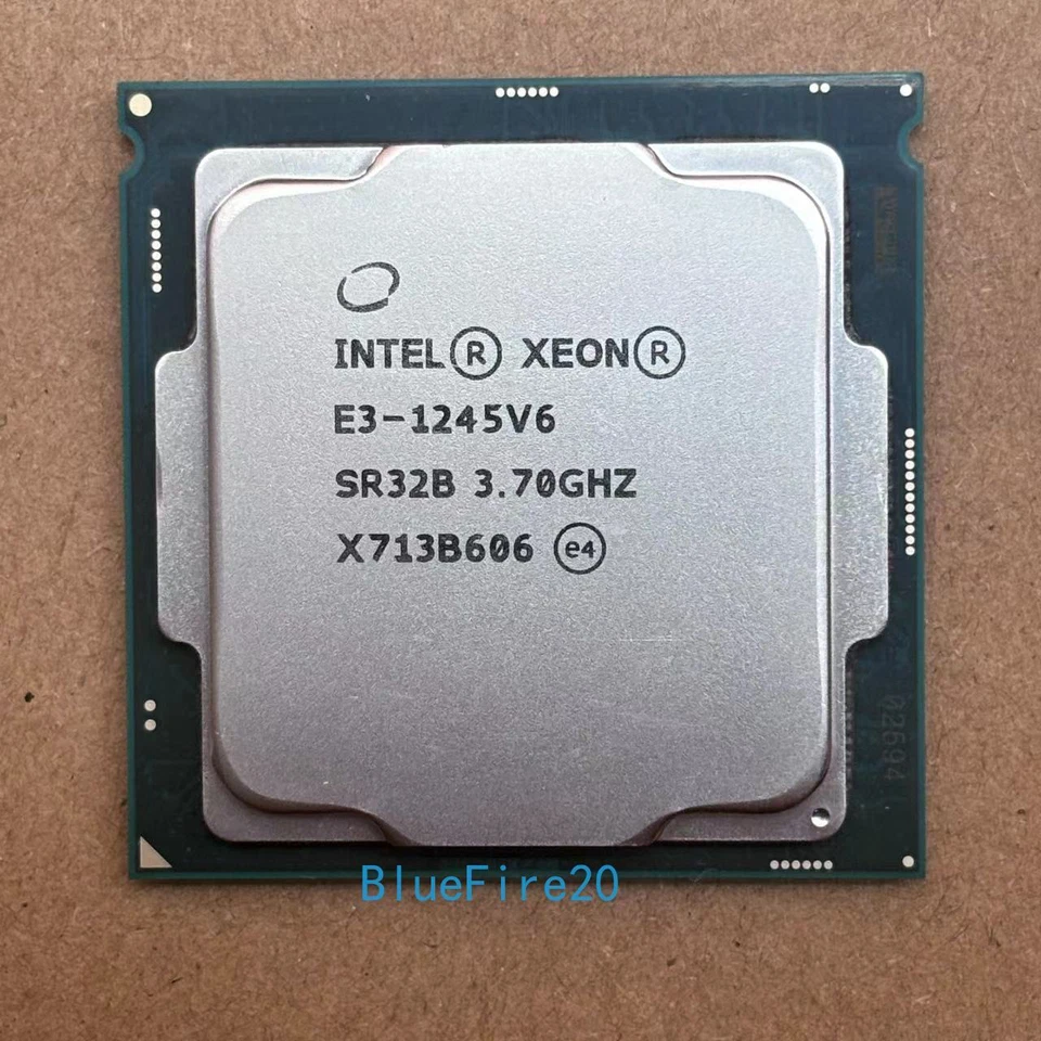 Intel Xeon E3-1245 v6 3.70GHz Quad-Core 73W LGA1151 CPU Processor E3-1245 v6 - Image 1 of 4
