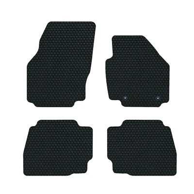 Juego de alfombrillas de goma negras de lujo genuino para coche Ford Mondeo MK4 2007-2013 Foto 1 de 4