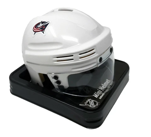 COLUMBUS BLUE JACKETS NHL LICENSED WHITE MINI HELMET Cover