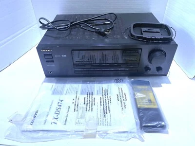 Vintage Onkyo TX-DS474 Home Theater Receiver Complete Remote. Manual. Bundle - Image 1 of 4