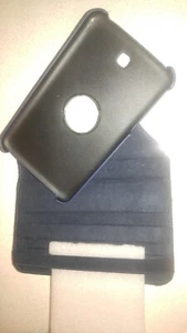 Case SAMSUNG GALAXY TAB 3 7" T210 P3200 Rotating 360 Degree Flip Navy Blue Cover - Picture 1 of 4