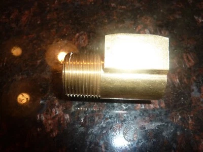 BRASS 3/4 LOT OF 10 90 Degree Street Elbow Brass Pipe Fitting Male/Female Thread - Image 1 of 3