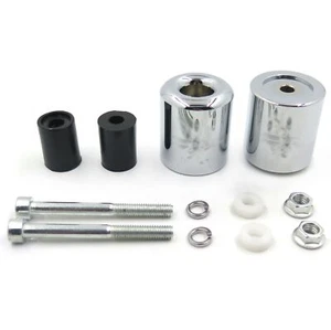 Manillar deslizante de goma extremo de barra para Yamaha R1 1998-2012/R6 2006-Up/FJR1300 cromo - Imagen 1 de 7