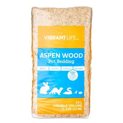 Vibrant Life Aspen Wood Pet Bedding, 24L 99% Dust Free