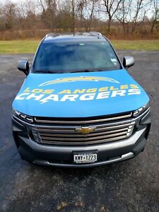 Los Angeles Chargers Auto Hood Cover | Gifts for Chargers Fans | Hood Flags