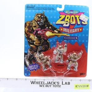 MILITARY COMBOTS Storminn Mongorr Blitz Micro Machines ZBots 1993 Galoob MOSC - Picture 1 of 4