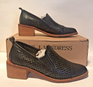 Zapatos para mujer Mi Piaci de cuero negro perforado talla 6,5 - Imagen 1 de 7