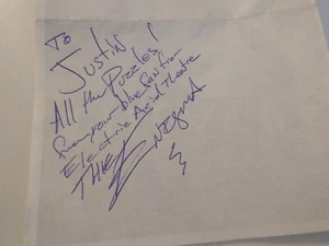 100% authentic flyer autographed by the Enigma from Ripley's believe it or not - Picture 1 of 3