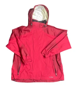 LL Bean Damen Windbreaker Regenmantel rot OHNE INNENFUTTER Damen XL Modell OCFA4 - Bild 1 von 4
