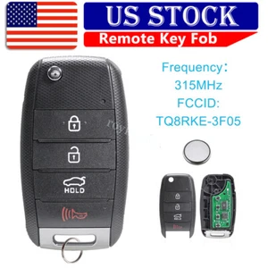 For 2014 2015 2016 2017 KIA Rio Keyless Entry Remote Car Key Fob 4B TQ8RKE-3F05 - Picture 1 of 9