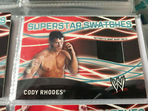 wwe topps 2011 superstar swatches authentic shirt relic CODY RHODES