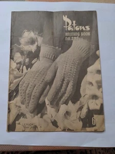 Gorgeous! VINTAGE  PATONS KNITTING BOOK No 232 WOMENS GLOVES 1940s hats - Bild 1 von 8