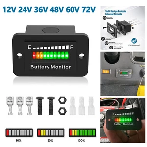 48V Volt Battery Indicator for EZGO Club Car Yamaha Golf Cart Meter Gauge ATV - Picture 1 of 12