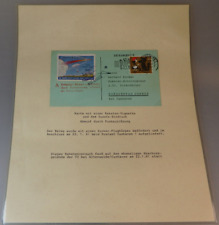 2 Raritäten Raketenpost oder Raumfahrt FDC Belege Marken Dokumente 1961 (94642)