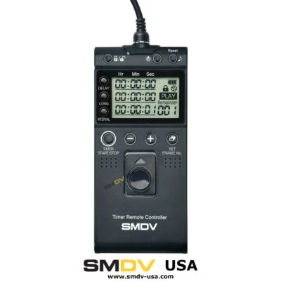 SMDV T811 Intervalometer/ Timer Shutter Release, Remote Control for Canon R5, 5D - Image 1 of 3