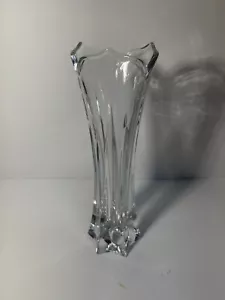 vintage Gorham Lotus Bud Vase 9 inches tall leaded crystal 1990s tulip shaped - Picture 1 of 4