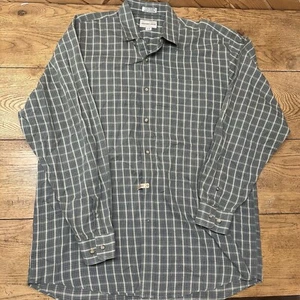 Cutter & Buck Green Plaid Button Down Shirt Men’s XL Long Sleeve 100% Cotton - Picture 1 of 7