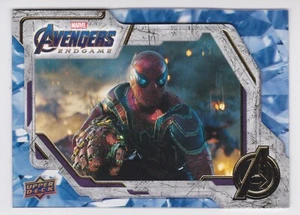 2020 Upper Deck Marvel Avengers Endgame Tier 2 Blue Base #76 Spider-man - Picture 1 of 2