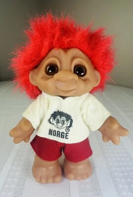 RARE NORGE 7" Thomas Dam Made in Denmark Orange Hair 1988 Troll - Image 1 of 4