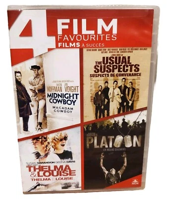 4 Film Favorites Midnight Cowboy /Usual Suspects / Thelma & Louise / Platoon - Image 1 of 4