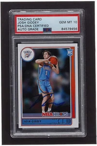 Josh Giddey Signed 2021-22 Hoops #202 RC (PSA) - Autograph Graded PSA 10 - Rooki - Picture 1 of 2
