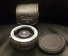 ROKINON Auto Tele Converter 2X for Konica. Made in Japan w/ Case and Covers