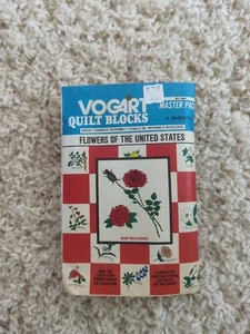 Vogart Edredón Bloque Patrón 2002 Flores de los Estados Unidos Master Pack De Colección - Imagen 1 de 7