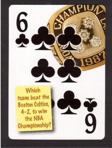 Los Angeles Lakers Basketball NBA Champions Neat Playing Card #7Y8 - Imagen 1 de 1
