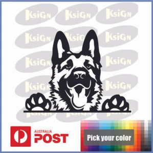 German Shepherd wall car window waterproof sticker decal design multi color - Picture 1 of 3