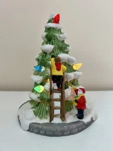 Noma Dickensville Porcelain Lighted Christmas Tree Village Scene 6116 Vtg 1991 - Picture 1 of 10