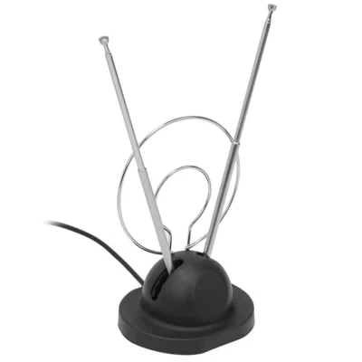 Indoor Classic TV Antenna UHF VHF Signal Extended Rabbit Ears HDTV 1080p Ready - Image 1 of 4