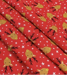 TELA DE ALGODÓN RENO NAVIDAD CUARTO GRUESO 1/2 YARDA y ENVÍO GRATUITO - Imagen 1 de 9