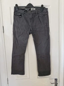 Womans Fat Face Crop Grey Jeans Size 12 In Great Condition - Picture 1 of 6