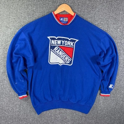 Sudadera De Colección New York Rangers Hombres Extra Grande Starter NHL Hockey Suéter Foto 1 de 4
