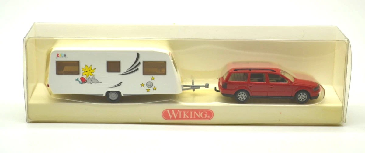 Wiking 092211 Zwei Wohnwagengespanne Spur N 1:160 – Modellbau, Kein Spielzeug, Für Sammler