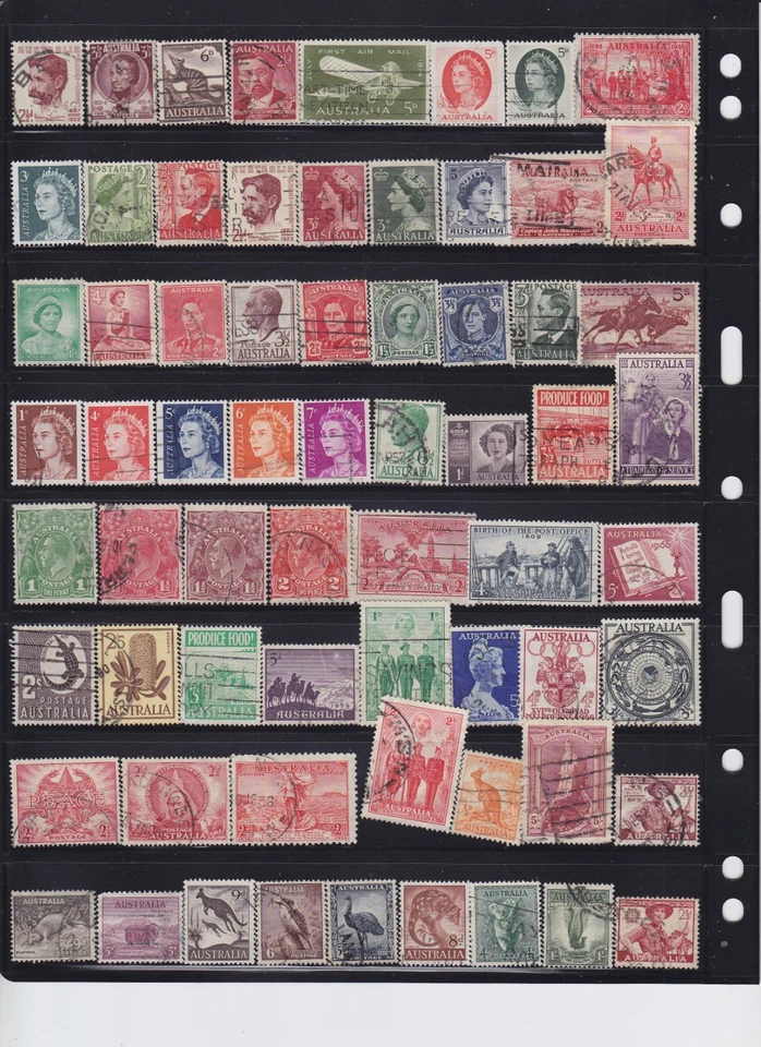 LOTE 275: Estampillas australianas usadas Foto 1 de 1