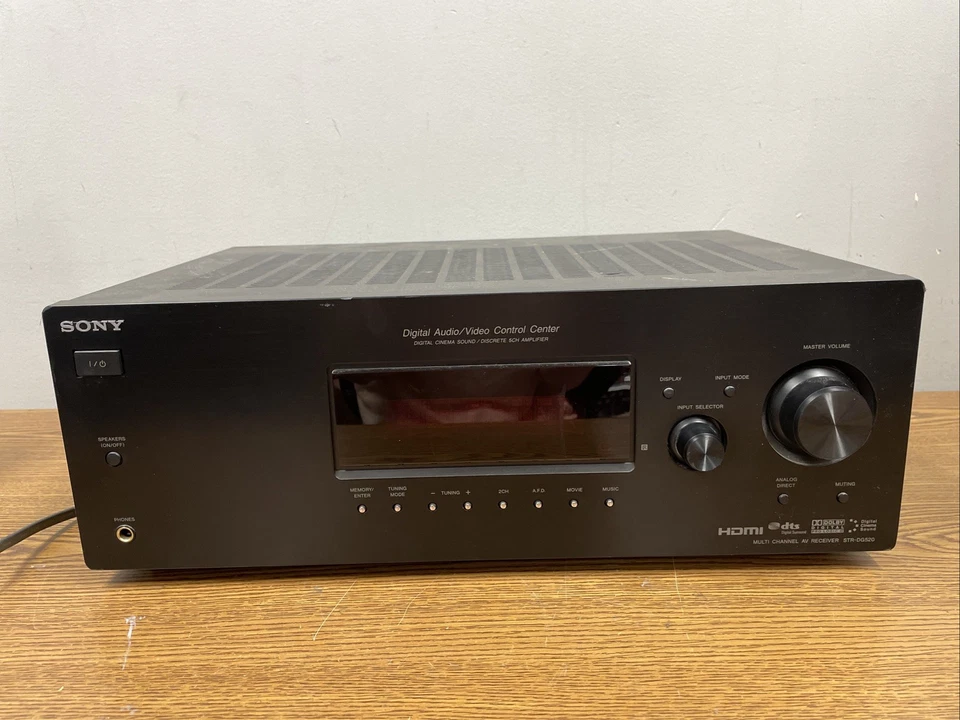 SONY STR-DG520 MULTI-CHANNEL AV RECEIVER 220W, Power Tested - Image 1 of 3