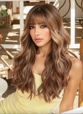 Pelucas de cabello sintético resistente al calor de 24 pulgadas para disfraces diarios y fiestas Foto 1 de 4