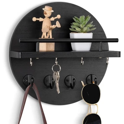 Key Holder Wall Mount - 10.2 Inch Decorative Key Rack and Mail Organizer with... - Image 1 of 4