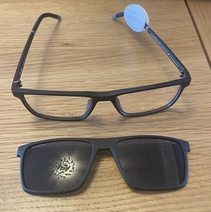 POLICE eyeglasses MATT BLACK SQUARE glasses frame MOD: SOLSTICE LITE 1 UPLL74 - Picture 1 of 4