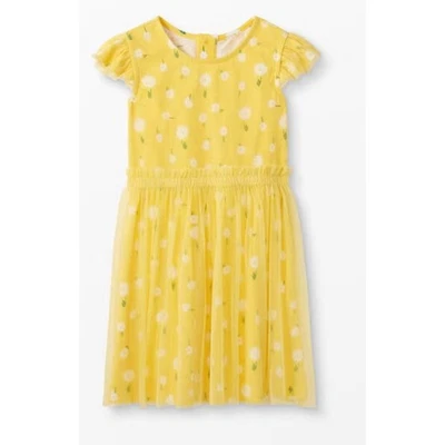 Vestido margarida Hanna Andersson amarelo tule tamanho 8 (130 cm) - Imagem 1 de 4