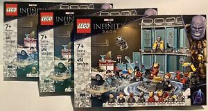 Lot of 3 Lego Sets 76216 Marvel Iron Man Armory NEW IN BOX.