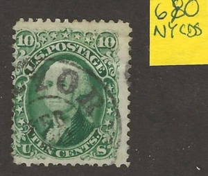 US Scott #68 Solid, clean, NY CDS cancel Fine as shown! - Picture 1 of 2
