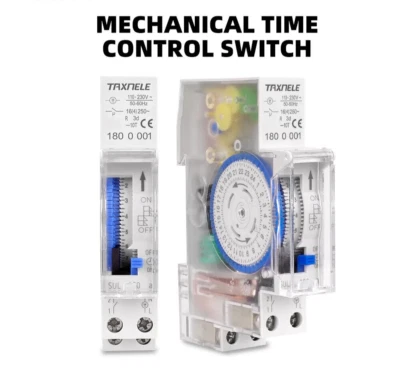 SUL180a 24 Hour Timer Switch Programmable Din Rail Mechanical Relay AC 220V 16A - Image 1 of 4