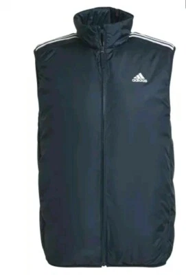 NUEVO CON ETIQUETAS CHALECO CHAQUETA HOMBRE ADIDAS GT9150 ESENCIAL AISLANTE SIN MANGAS AZUL MARINO/BLANCO  Foto 1 de 2